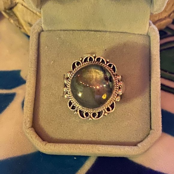 New! Alchemy63 Handmade Labradorite Ring - Picture 7 of 11